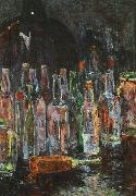 Floris Verster Still Life with Bottles oil on canvas